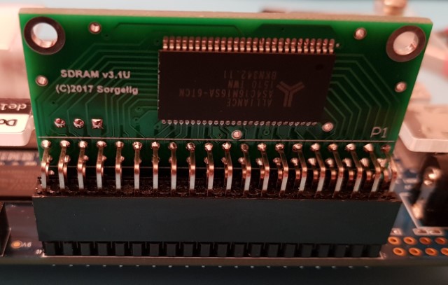 Das PCB auf de10 nano MiSTer Board